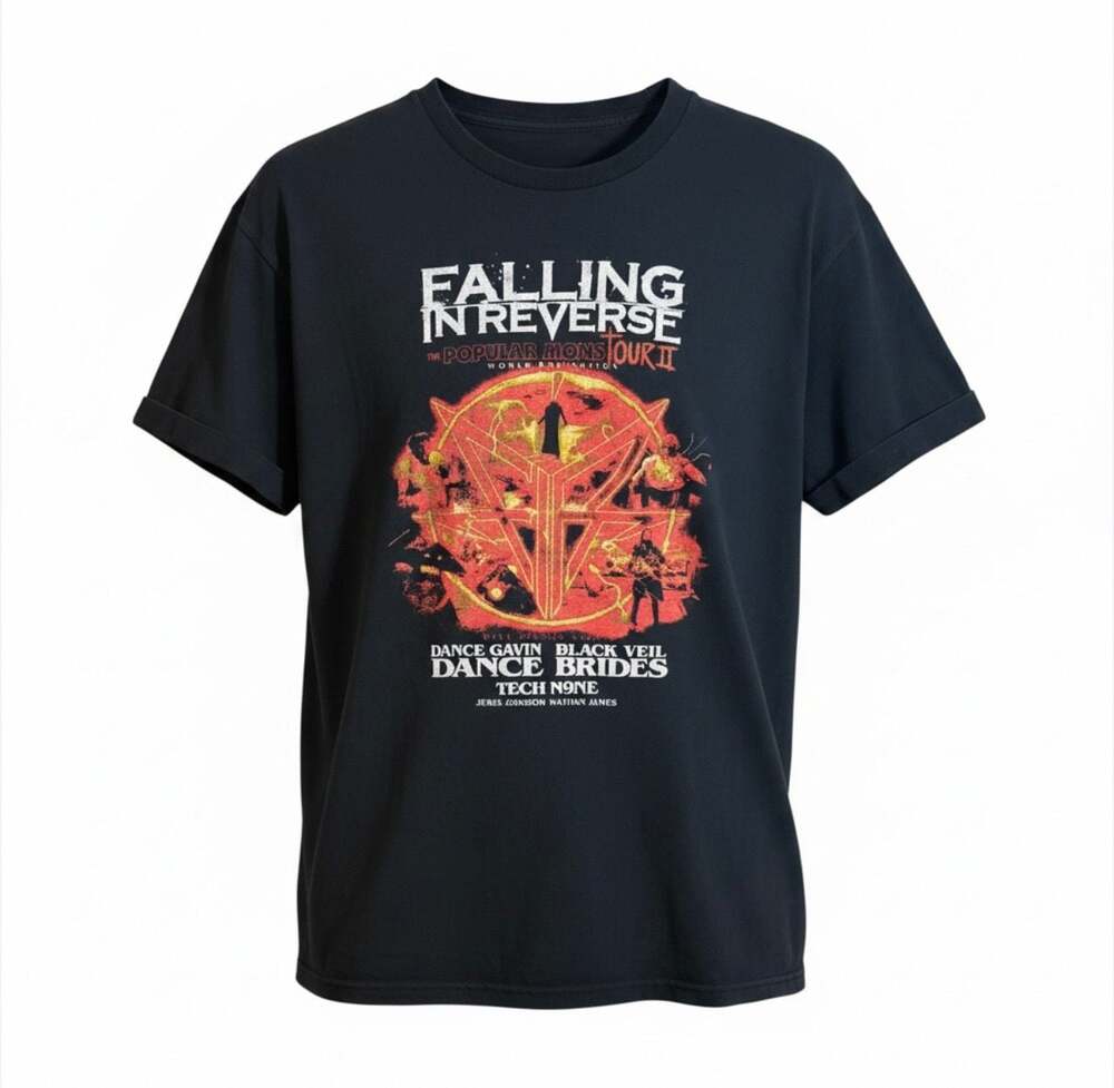Falling In Reverse The Popular Mons Tour II Graphic Band T-Shirt